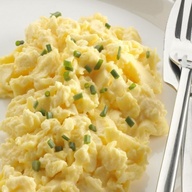 cottage cheese and scrambled eggs