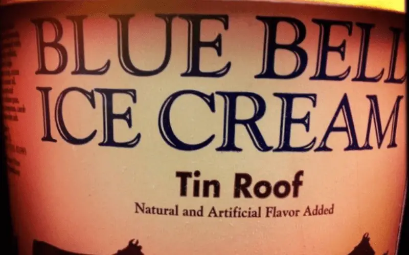 Blue Bell Tin Roof Ice Cream